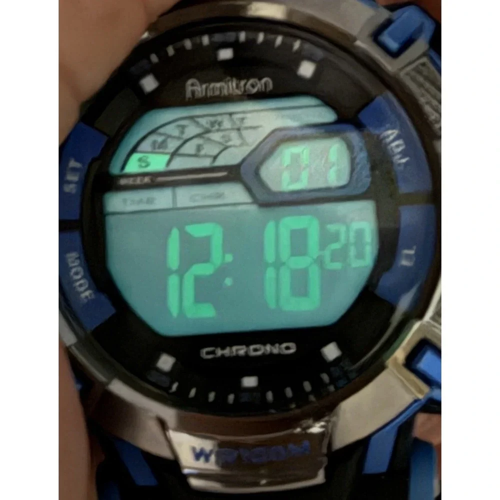 Armitron 40/8312 New Battery Mens Digital Watch 46MM 8